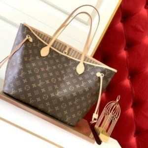 🌈🌈LOUIS VUITTON🍓🍓 Neverfull MM Tote Bag